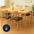 thumbnail image 2 of TESSO HOME Set de 6 Cojines Acolchados para Silla de Comedor con Lazos Relleno Ideal Almohadillas para los Asientos Medidas 42 x 42 x 7 cm, 2 of 6