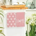 thumbnail image 4 of Pink Home Sweet Home Flowers Summer Kitchen Towels Dish Towels, 18x26 Inch Wedding Decoration Hand Towels Set of 2, 4 of 6