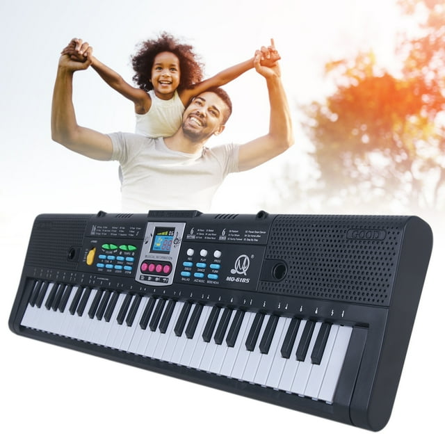 Lubelski 61 Key Multifunction Digital Electronic Music Piano Keyboard Toy with Microphone