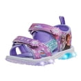 thumbnail image 1 of Sandalias Disney Frozen con iluminación LED azul lila para niña, talla 9, 1 of 6