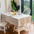 thumbnail image 4 of Cotton linen, fade proof tablecloth, washable, dust proof, kitchen, party tablecloth, 4 of 5