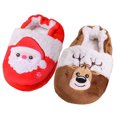 thumbnail image 5 of Hpapadks Kids House Slippers Christmas Slip On Furry Flat Home Non Slip Winter Round Toe Keep Warm Cartoon Prints Shoes Girls Shoes Brown, 5 of 6