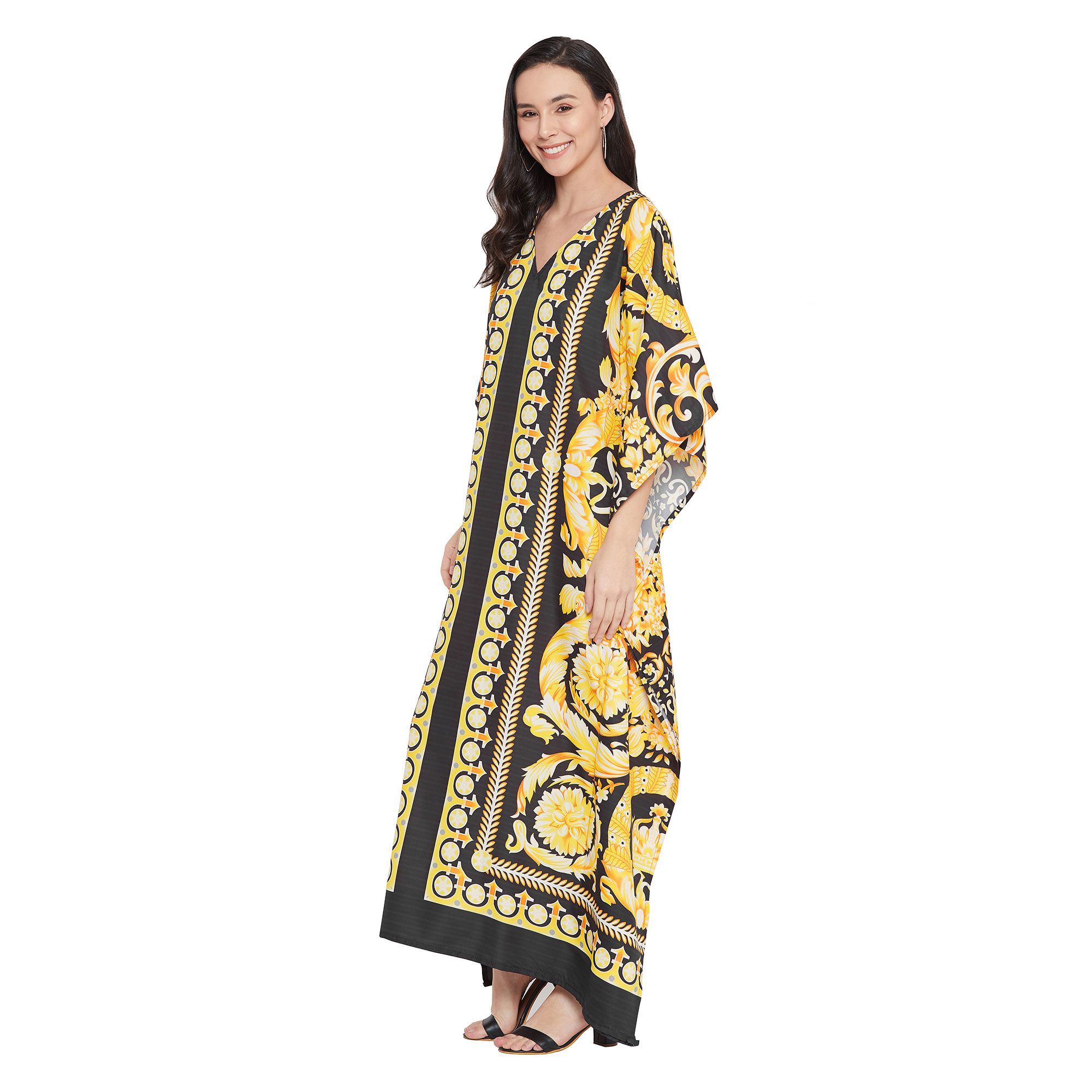 Oussum Women Plus Size Kaftans Dresses Long Maxi Dress Bohemian Caftans Loose Kimono Online