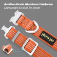 thumbnail image 4 of Plutus Pet Reflective Dog Collar with Aviation Aluminum Buckle, Neoprene Padded for comfort, Lightweight, Heavy Duty Nylon Collar for Puppy Small Medium Large Dogs (Orange, M), 4 of 10