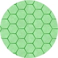 thumbnail image 1 of Ahgly Company Machine Washable Indoor Round Transitional Green Area Rugs, 4' Round, 1 of 7