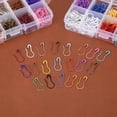 thumbnail image 4 of 600pcs 20 Colors Gourd Shape Safety Pins Metal Clips Knitting Stitch Marker, 4 of 6