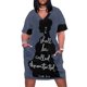 thumbnail image 1 of Discontentado - Jane Eyre Quote Vestido suelto con bolsillo Vestido de verano para mujer Vestidos de mujer verano, 1 of 7