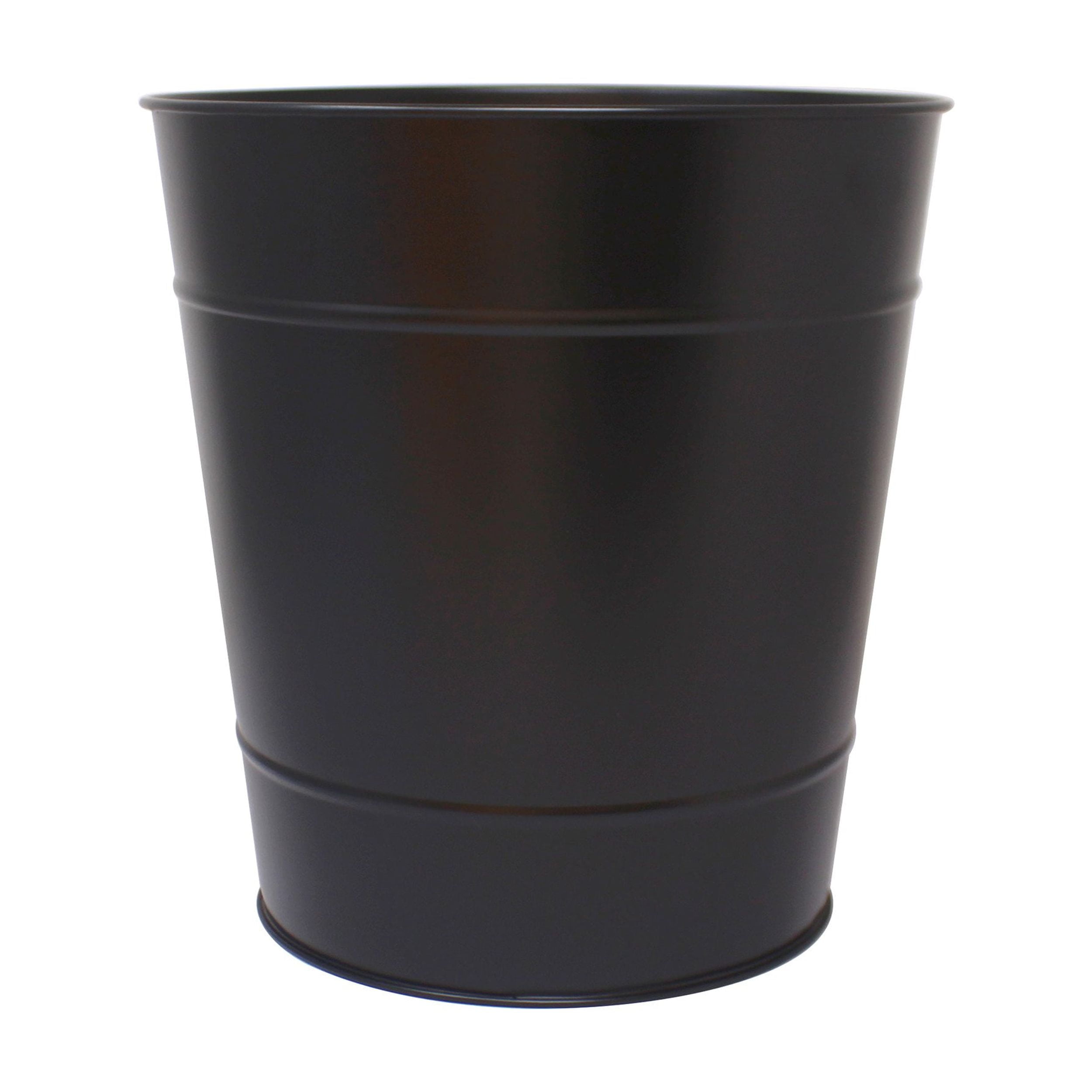 Better Homes & Gardens Decorative Metal Trash Can, Black