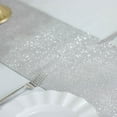 Efavormart 10"x108" Shiny Silver Crystal Rhinestone DIY Table Runner ...