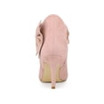 thumbnail image 2 of Unique Bargains Bottines à Talons Aiguilles à Bout Pointu à Fermeture Éclair avec Nœud pour Femmes, 2 of 7