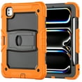 thumbnail image 2 of XYX For iPad Pro 11 inch Case 2024 (M4), 3in1 Heavy Duty Shockproof Tablet Case with Stand, Shoulder Strap, Orange, 2 of 7