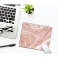 thumbnail image 2 of Gold Marble Stripes Pattern Mouse Pad Anti-Slip Rubber Base Wireless Mouse Pads for Laptop Stylish Desk Accessory, 2 of 5