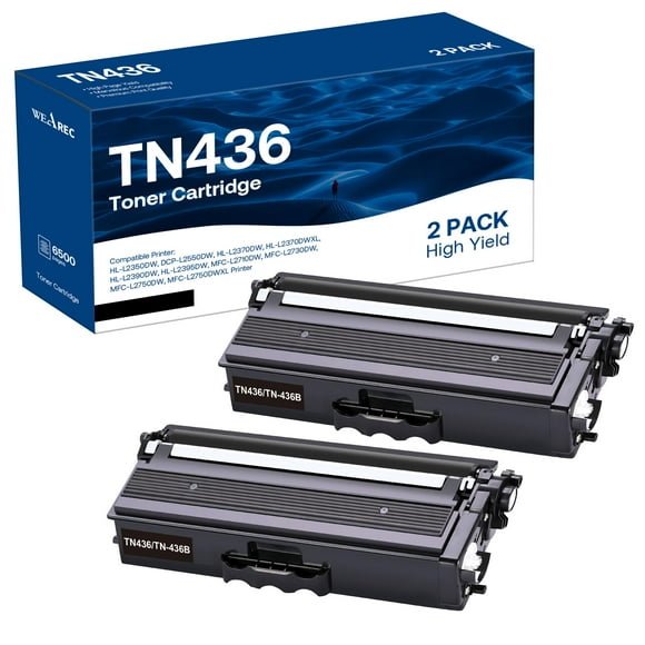 Cartucho de tóner de repuesto WEAREC para Brother TN436 negro