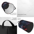 thumbnail image 2 of Fotbe Cosmic Red Sparkle Dice Cesto de Ropa con Asas, Cesto Impermeable de Gran Capacidad, Bolsa de Lavado para Dormitorio, Cesto de Ropa con Ruedas y Asas-Medium, 2 of 6