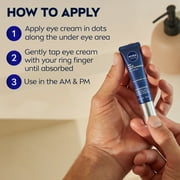 NIVEA MEN Age Defense Eye Cream, Dark Circles, Crows Feet, Puffiness, Hyaluronic Acid, 0.5 fl oz