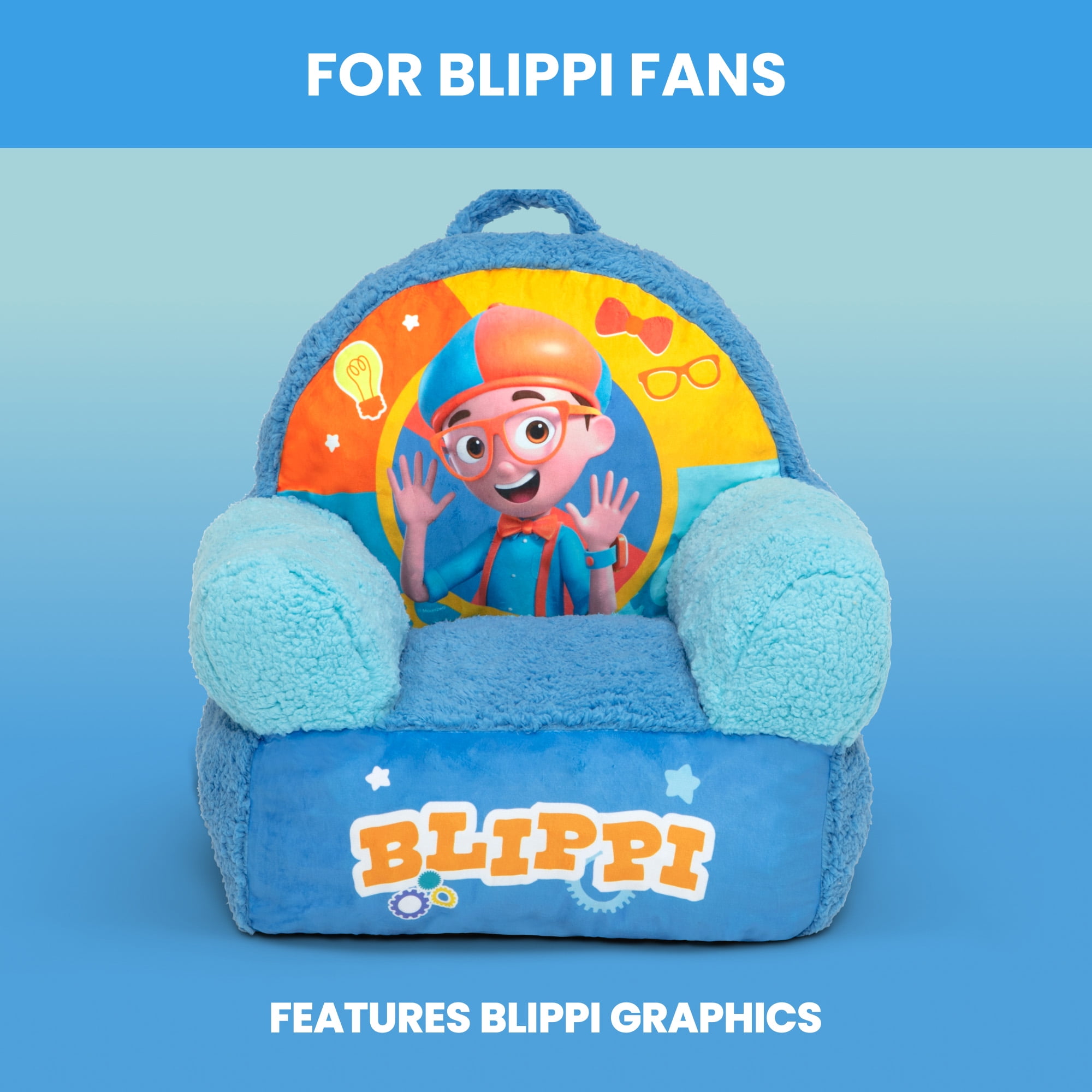 Blippi Cozee Buddy Chair by Delta Children, Blue