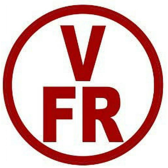 V-FR Floor Truss Circular Sign (White,Reflective Sticker,6X6)(ref-2022-4)