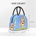 thumbnail image 2 of Kowoue Bluey Pattern Insulated Lunch Bag – Handheld Thermal Tote Picnic Bag School Lunch Box Bag Portable Food Storage Bag-One Size, 2 of 6