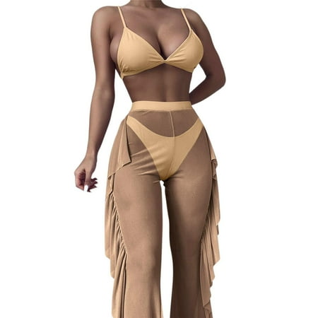 

Solid Color Swimsuit Women Push Up Swimwear Girl Leather Bra Color Bikini Padded Set Swimwears Tankinis Set Seaside Pool Trendy Sporty