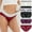 Multicolor, variant on XWSHYW Ladies Underwear 5PC Womens Cotton Underwear Plus Size Seamless Underwear for Women High Waisted No Show Panties Hip Lifting Underpants Sexy Ladies Underwear Briefs Pack