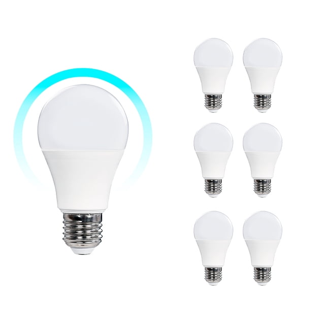 Pack 6 Pzas Foco Ahorrador Eco Led Icon 9w Ilumina 60w Luz Blanca A60