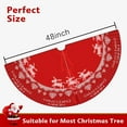 thumbnail image 6 of Red Christmas Tree Skirt 48 Inch Christmas Reindeer Xmas Tree Skirts Mat for New Year Holiday Christmas Party Decorations, 6 of 6