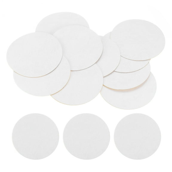 REGALWOVEN Round Adhesive Felt Circles, Pre Cut Stickers Non-Woven Circles for DIY White 3.00 in