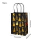 thumbnail image 3 of xihome Bolsas de regalo navideñas con estampado de Pap Noel, bolsas de papel para envolver dulces de fiesta, 3 of 6