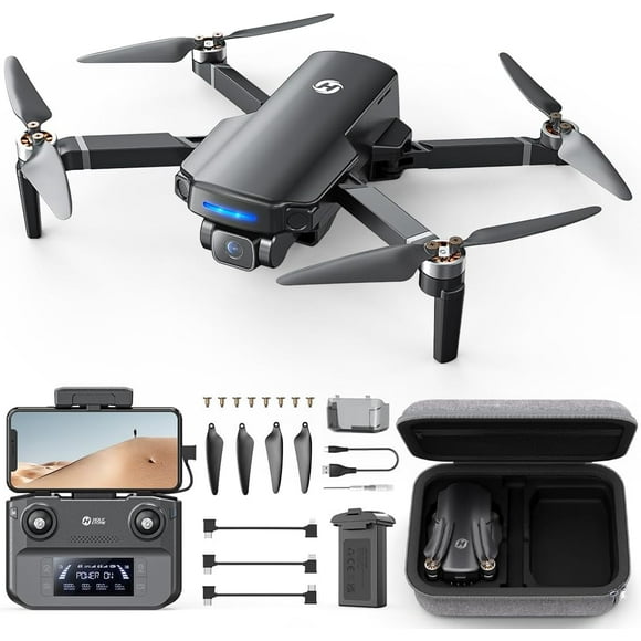 Holy Stone HS360S 249g GPS Drone for Adults & Beginners, 4K UHD Camera, Foldable 5G FPV Quadcopter, 10000ft Control Range, Brushless Motor, Follow Me, Smart Return Home, Black