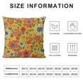 thumbnail image 5 of Nawypu Retro 70s Groovy Hippie Mushroom Daisy Flower Floral Rainbow Butterfly Throw Pillow Cover Decoration for Home Bedroom Living Room Dorm,Gifts for Teen Girls,, 5 of 5