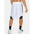 thumbnail image 2 of Under Armour Men's UA Perimeter Basketball Shorts 1351284-100 White/Black, 2 of 5