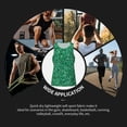 thumbnail image 7 of Daiia Green Glitter Printed Men's Quick Dry Fit Muscle Tank Top Slim-Fit Tank Workout Tank Top Lightweight Sports Tank Top-Small, 7 of 7