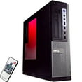 thumbnail image 3 of Dell OptiPlex Desktop Computer PC w/RGB Lighting, Ultra-Fast Intel i5 Quad-Core, 8GB RAM, 500GB SSD, DVD-RW, Windows 10 Home, WiFi, Includes 24" Monitor and Periphio 4-in-1 Kit, 3 of 8