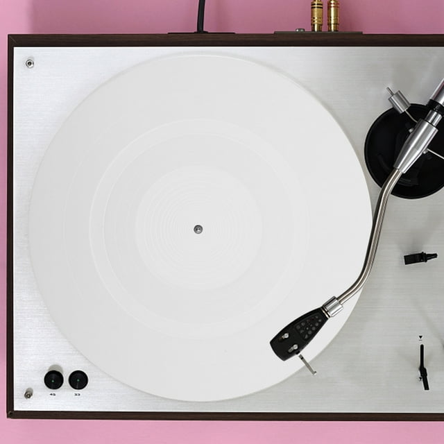 IFANLANDOR Silicone Vinyl Record Mat White Turntable Slipmat for Home Use Anti Static Protective Pad