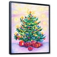 thumbnail image 2 of Designart Beautiful Christmas Tree Art Traditional Floating Frame Wall Art, 2 of 4
