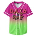 thumbnail image 2 of DAY6 Merch Maillot de Baseball Col en V Manches Courtes Femmes Hommes Vêtements de Rue, 2 of 4