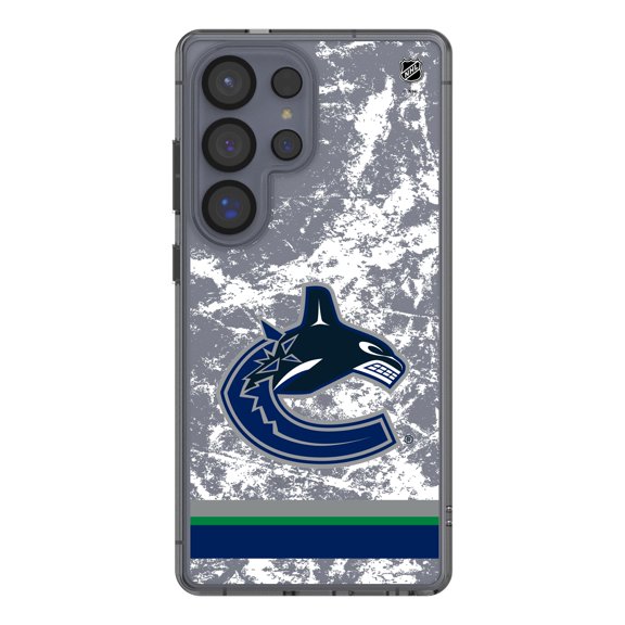 Vancouver Canucks Galaxy Stripe Clear Ice Case