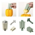 Bells Pepper Corer Pepper Seed Removers Jalapeno Corer Tool Separators for Pepper Cucumbers