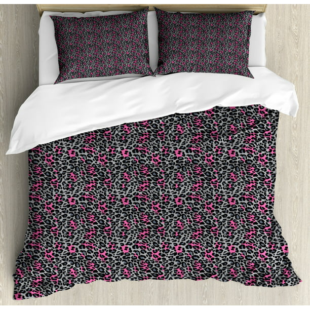 Leopard Print Duvet Cover Set King Size, Animal Print Comforter Sets For King Size Bed