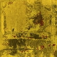 thumbnail image 1 of Ahgly Company Machine Washable Indoor Square Oriental Yellow Industrial Area Rugs, 8' Square, 1 of 4