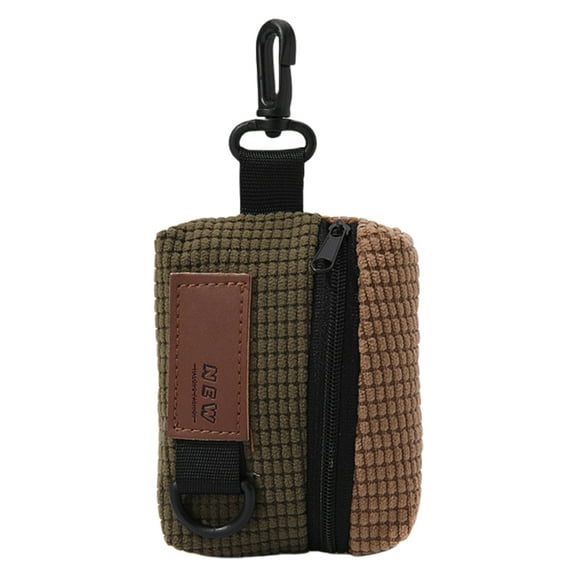 Protective Earphone Carry Case for Traveler Soft Corduroy Headphone Storage Bag