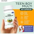 thumbnail image 2 of Maxi Health Teen Supreme HIS Multivitamin for Boys Ages 12–17 – Supports Bone, Energy & Immune Health – 60 Capsules, 2 of 8