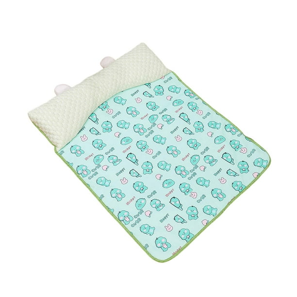 Almohadilla de enfriamiento para perros, gatos, gatos, cojín de enfriamiento, almohadilla de hielo para mascotas, almohada para perros para interiores verde