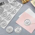 thumbnail image 2 of 100pcs Self-Adhesive Silver Foil Embossed Stickers Medal Decoration Sticker Book Pattern Stickers Graduation Corporate Notary Seals Envelope Gift Seal, 2 of 5