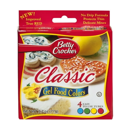 Betty Crocker Classic Gel Food Colors - 4 CT2.7 OZ - Walmart.com Betty Crocker Classic Gel Food Colors - 4 CT2.7 OZ - Walmart.com