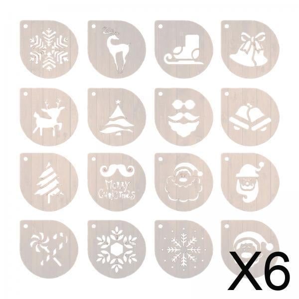 Plantillas de café,plantilla de café plantillas de arte latte para café,Plantillas de espuma de café para decorar cupcakes,Plantillas para decoración de café Herramienta para pasteles