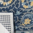 thumbnail image 4 of SAFAVIEH Heritage Francine Floral Wool Runner Rug, Navy/Gold, 2'3" x 8', 4 of 7
