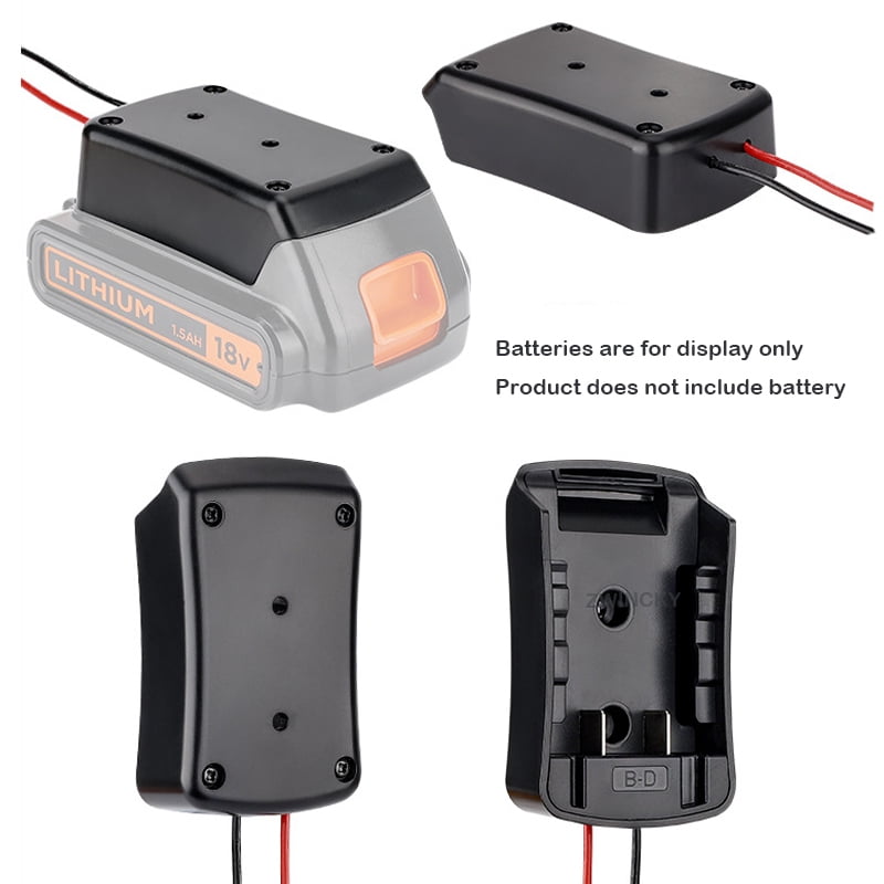 DIY Battery Adapters For Makita/Bosch/Milwaukee/Dewalt/Black&Decker/Ryobi 18V Power Connector Adapter Dock Holder 14 Awg Wires
