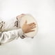 thumbnail image 3 of Set de instrumentos musicales para niños con pandereta de mano de 18 cm y tambor de madera | Sonajas de aleación de aluminio y parche de piel de cordero | Juguete educativo para niños y estudiantes, 3 of 5