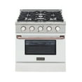 thumbnail image 5 of 30 in. 4.2 cu. ft. Dual Fuel Range Propane Gas in Rose Gold Handle & Knob Rings., 5 of 12